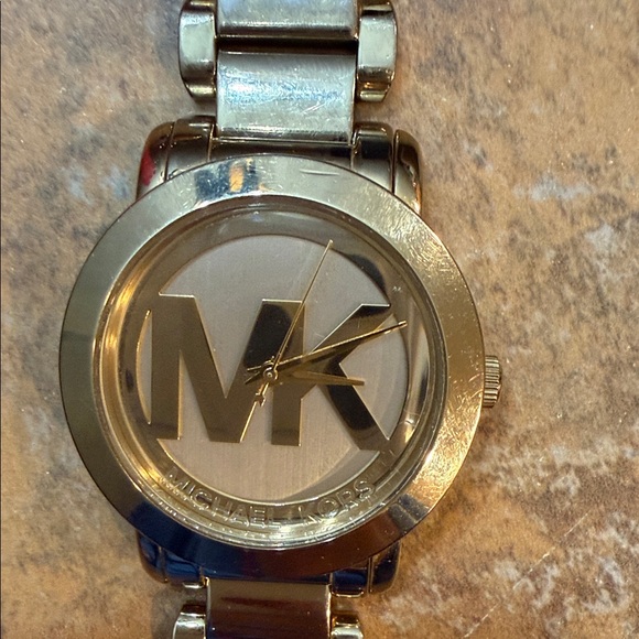 Michael Kors Gold-Tone Logo Watch